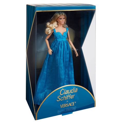 barbie supermodel claudia schiffer doll in versace gown